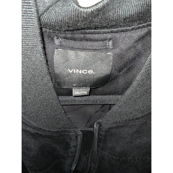 Vince Black Bomber Jacket - Men's XXL - Excellent Condition - Picture 2 of 7